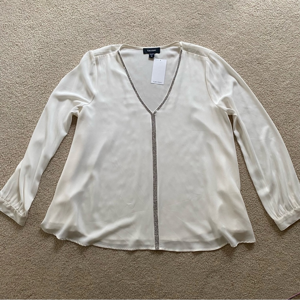 Karen Kane Cream Blouse